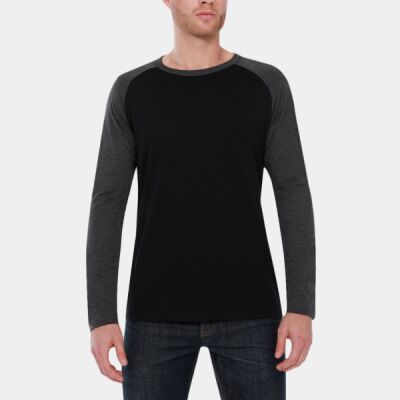 Men's CVC Long-Sleeve Raglan Thumbnail