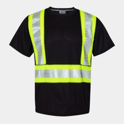 Unisex EV Series® Enhanced Visibility Contrast Pocket T-Shirt Thumbnail
