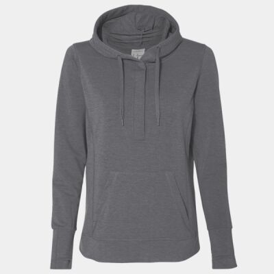 Ladies' Omega Stretch Snap-Placket Hooded Sweatshirt Thumbnail