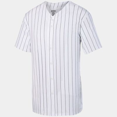 Youth Pinstripe Full Button Baseball Jersey Thumbnail