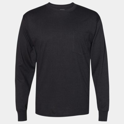 Unisex Workwear Long Sleeve Pocket T-Shirt Thumbnail