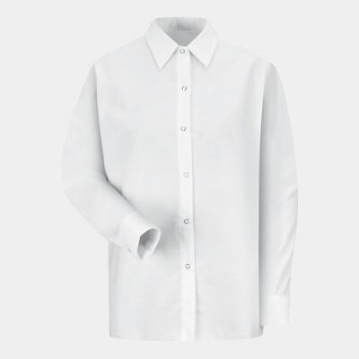 Women's Long Sleeve Specialized Pocketless Poplin Work Shirt Thumbnail