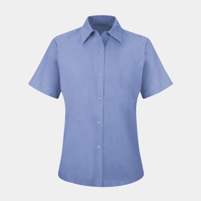 Women's Short Sleeve Specialized Pocketless Work Shirt Thumbnail