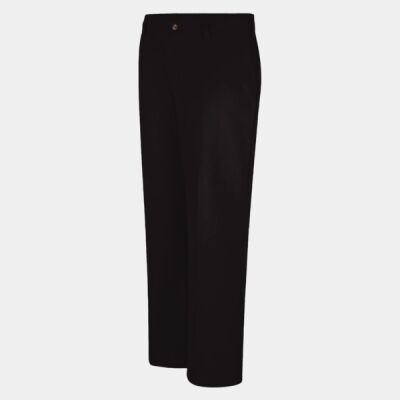 Women's Extended Sizes Plain Front Cotton Pants Thumbnail