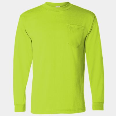 Unisex USA-Made 50/50 Long Sleeve Pocket T-Shirt Thumbnail