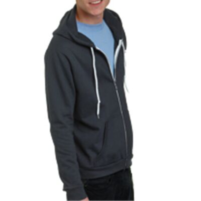Unisex USA-Made Full-Zip Fleece HoodedSweatshirt Thumbnail