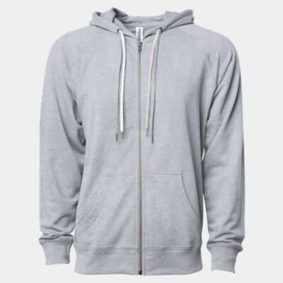 Unisex Icon Lightweight Loopback Terry Full-Zip Hooded Sweatshirt Thumbnail
