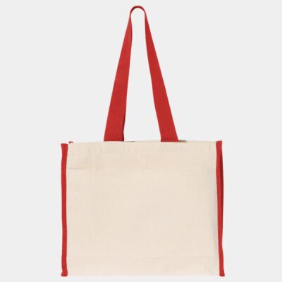 14L Tote with Contrast-Color Handles Thumbnail
