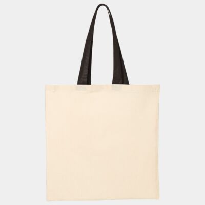 Economical Tote with Contrast-Color Handles Thumbnail