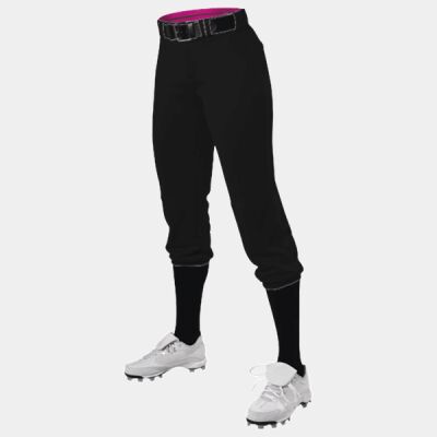 Girls' Premium Fastpitch Softball Pants with Belt Loops Thumbnail