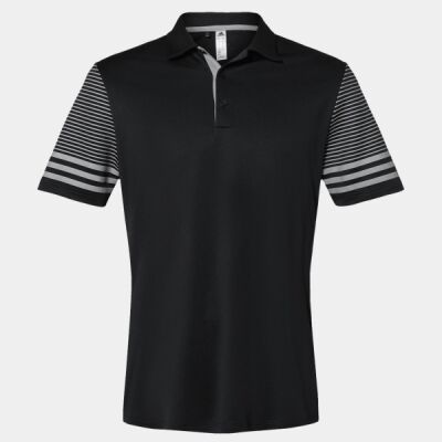 Men's Striped Sleeve Polo Thumbnail