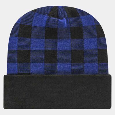 USA-Made Plaid Beanie Thumbnail