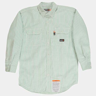 Men's Tall Flame-Resistant Down Plaid Work Shirt Thumbnail