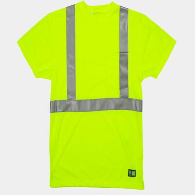 Men's Tall Hi-Vis Class 2 Performance Short Sleeve T-Shirt Thumbnail
