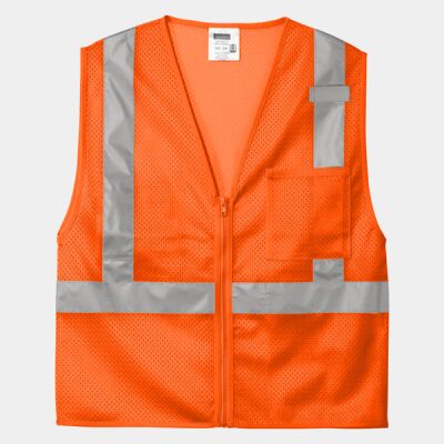 Ansi 107 Class 2 Mesh Zippered Vest Thumbnail