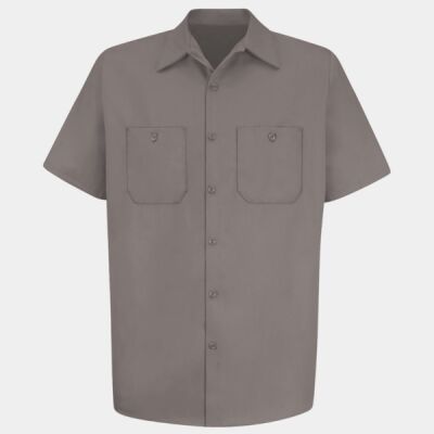 Men's Tall Cotton Short Sleeve Uniform Shirt Thumbnail