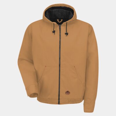 Men's Blended Duck Zip-Front Hooded Jacket Thumbnail