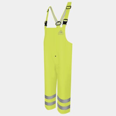 Men's Hi-Visibility Flame-Resistant Rain Bib Overall - 10 oz. Thumbnail
