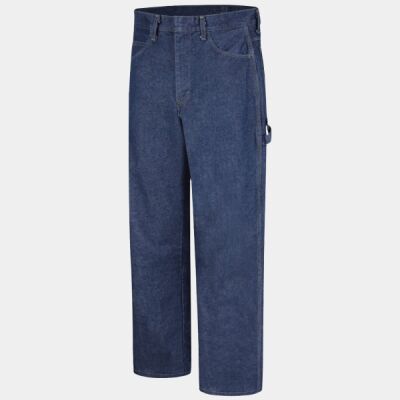 Men's Extended Sizes Flame Resistant Pre-Washed Denim Dungaree Thumbnail