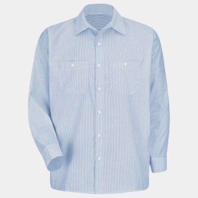 Men's Tall Industrial Stripe Work Shirt Thumbnail