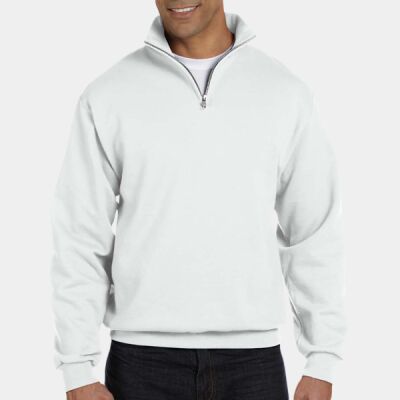 Adult NuBlend® Quarter-Zip Cadet Collar Sweatshirt Thumbnail