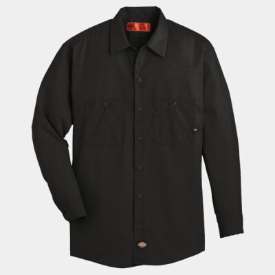Men's Tall Industrial Long Sleeve Work Shirt Thumbnail