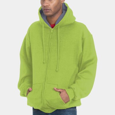 Adult USA Made Super Heavy Thermal-Lined Full-Zip Hooded Sweatshirt Thumbnail