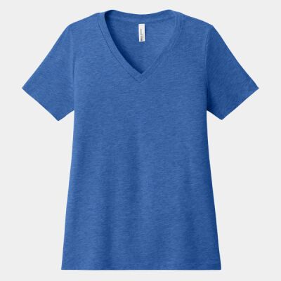 Women's Relaxed Heather CVC V Neck Tee Thumbnail