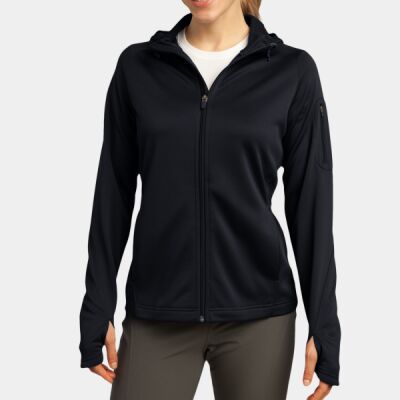 Ladies Tech Fleece Full Zip Hooded Jacket Thumbnail