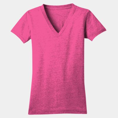 Juniors Tri Blend V Neck Tee Thumbnail