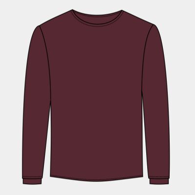 Tagless&#174; 100% Cotton Long Sleeve T Shirt Thumbnail