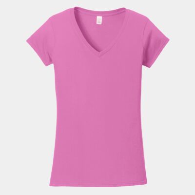 Softstyle ® Junior Fit V Neck T Shirt Thumbnail