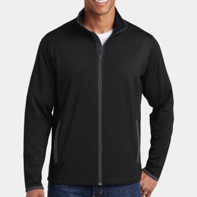 Sport Wick ® Stretch Contrast Full Zip Jacket Thumbnail