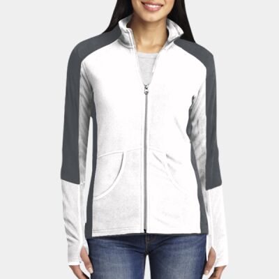 Ladies Colorblock Microfleece Jacket Thumbnail