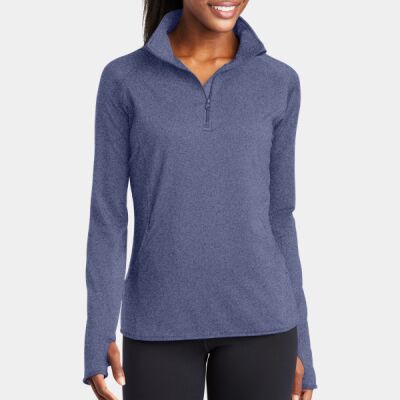 Ladies Sport Wick ® Stretch 1/2 Zip Pullover Thumbnail
