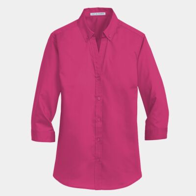 Ladies 3/4 Sleeve SuperPro ™ Twill Shirt Thumbnail