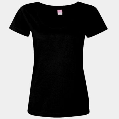 Women's Scoop Neck Fine Jersey Tee Thumbnail